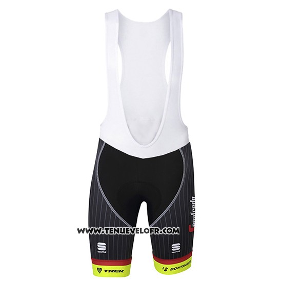2017 Maillot Ciclismo Trek Segafredo Vert et Noir Manches Courtes et Cuissard